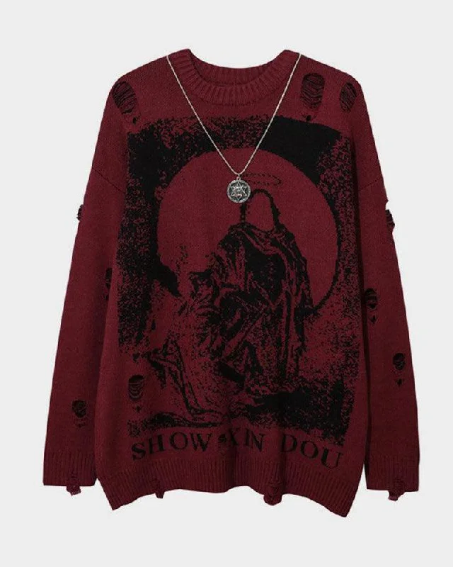 Darkwear Chain Crewneck Sweater