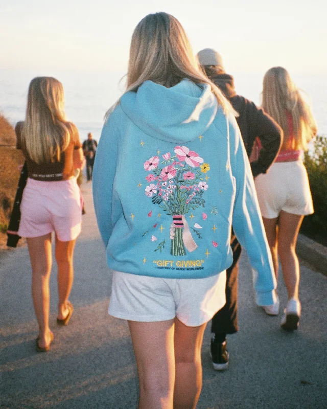 ""Gift Giving"" Oversized Lux Hoodie in Blue