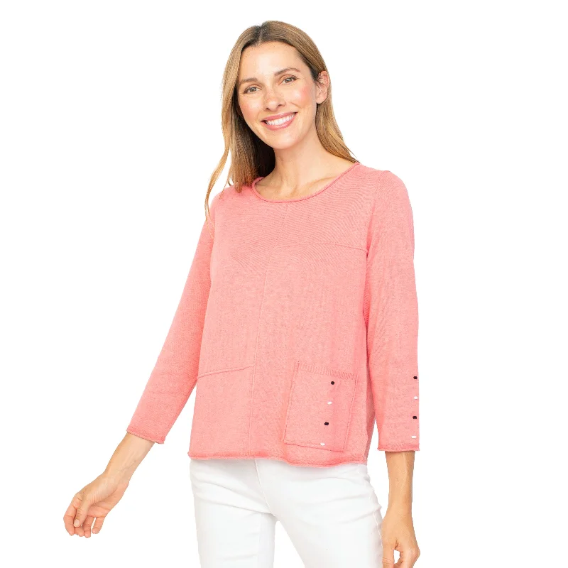 Habitat Coastal Cotton Pocket Pullover in Melon - 83015-MN