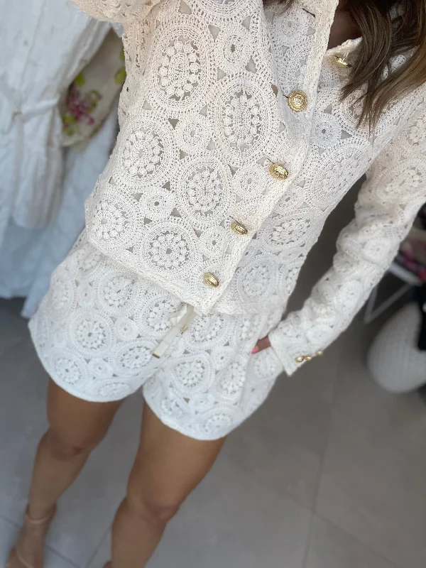 Ligia Crochet Cardigan