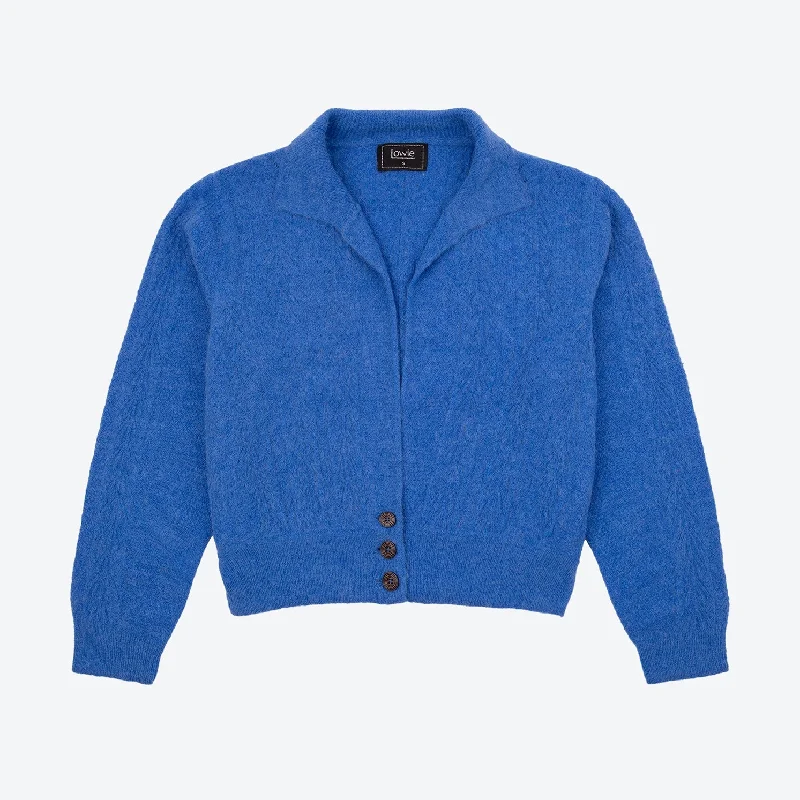 Lowie Blue Lacy Cardigan