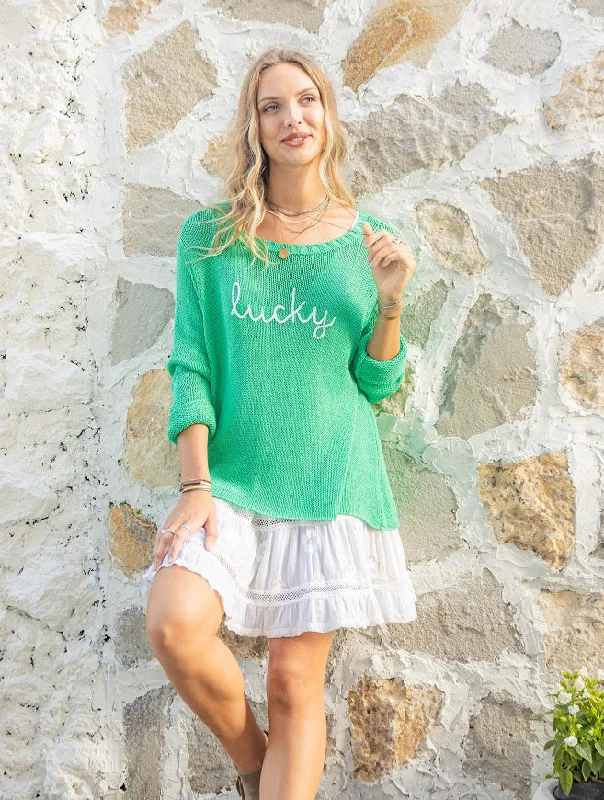 Lucky Crew Cotton Sweater