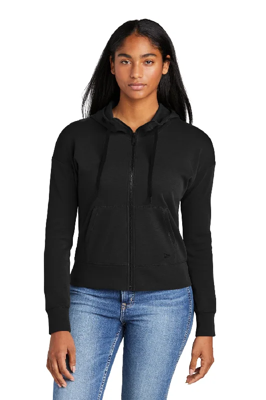 New Era Womens STS Full Zip Hooded Sweatshirt Hoodie - Black