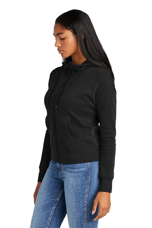 New Era Womens STS Full Zip Hooded Sweatshirt Hoodie - Black