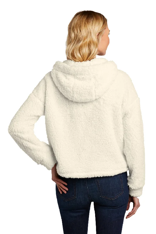 Port Authority Womens Cozy Sherpa Fleece Hooded Sweatshirt Hoodie - Marshmallow