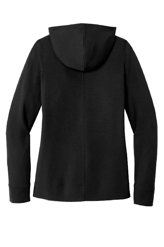 Port Authority Womens Microterry Snag Resistant Hooded Sweatshirt Hoodie - Deep Black