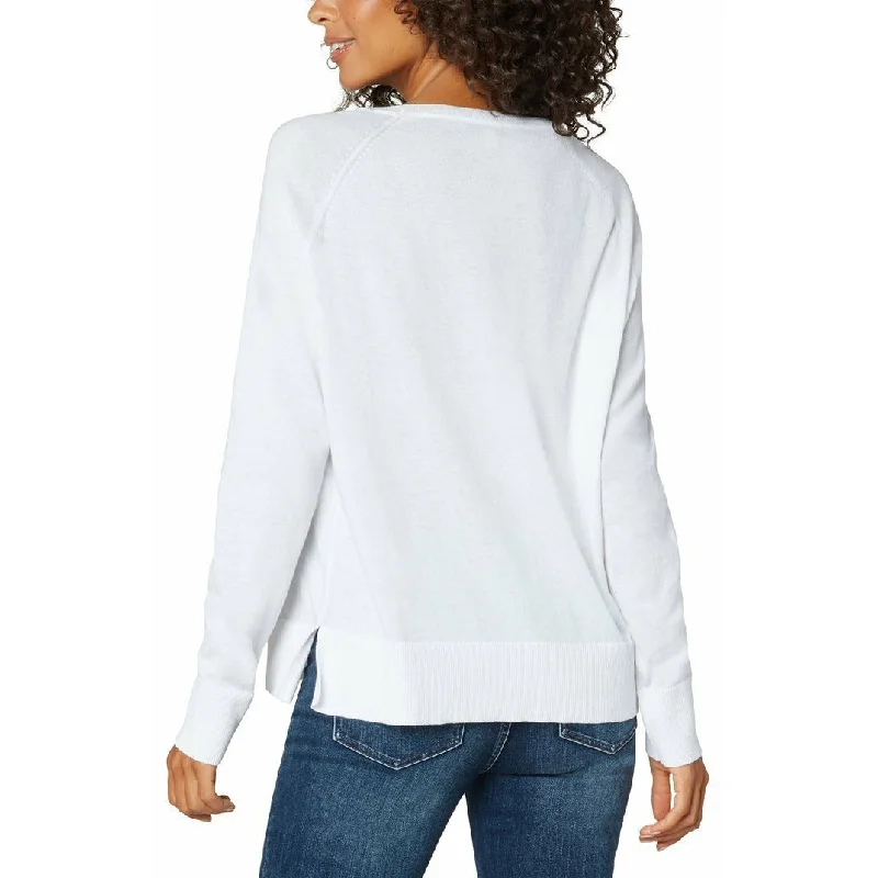 Raglan Sweater With Side Slits