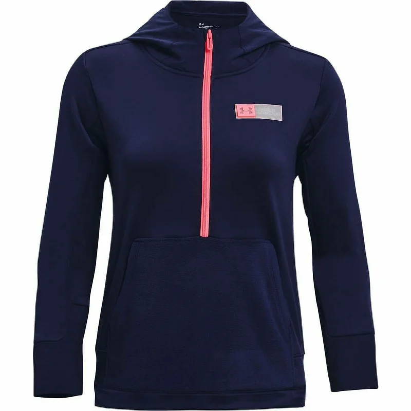 Under Armour Plus Half Zip Womens Training Hoody - Navy