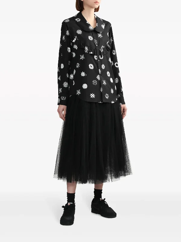 COMME DES GARCONS BLACK Women Printed Shirt