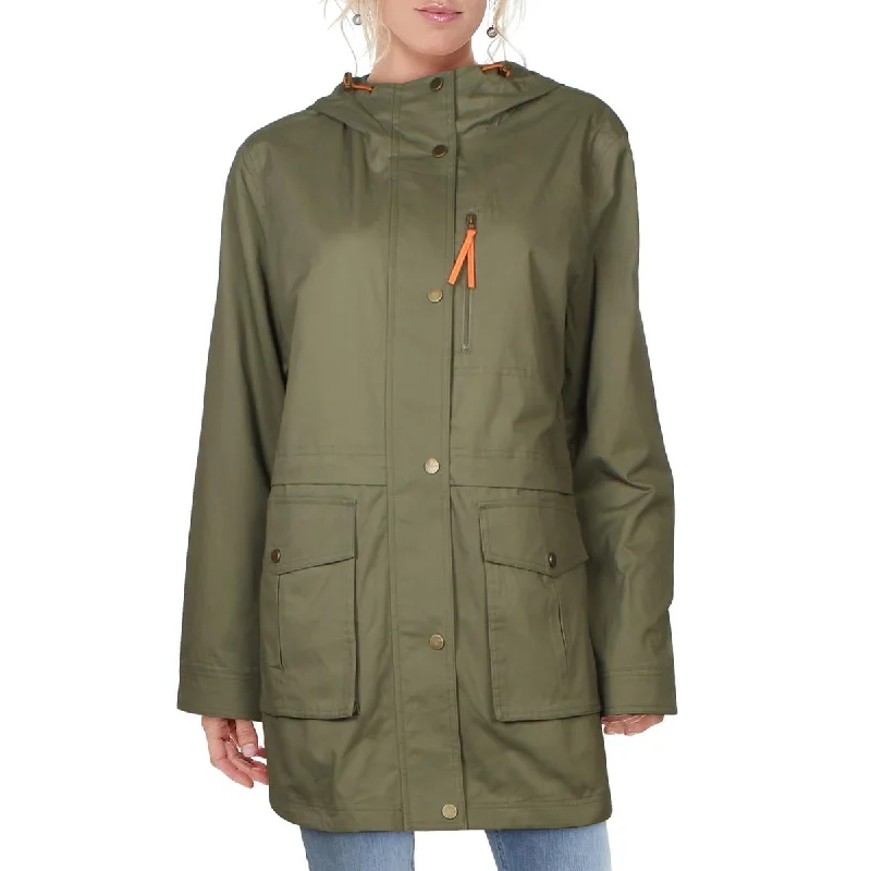 French Connection Women's Water Resistant Lightweight Hooded Anorak Jacket