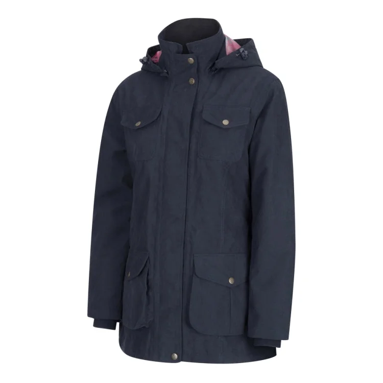 Hoggs of Fife Ladies Struther Field Coat - Navy