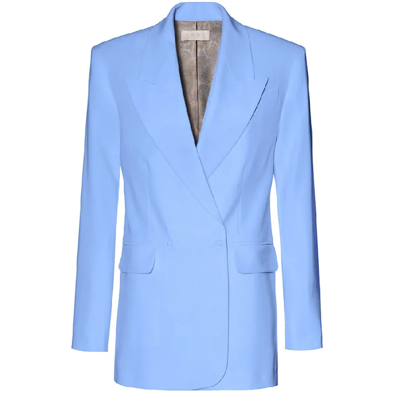 LONG OVERSIZED BLAZER ""BLAIR"" IN SKY BLUE