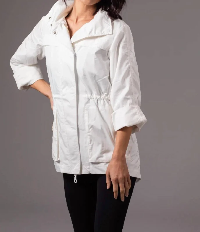 Matte Luxe Jacket In White