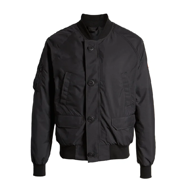 Men's Bomber Jacket: Men's Black Windblocker Bomber Jacket