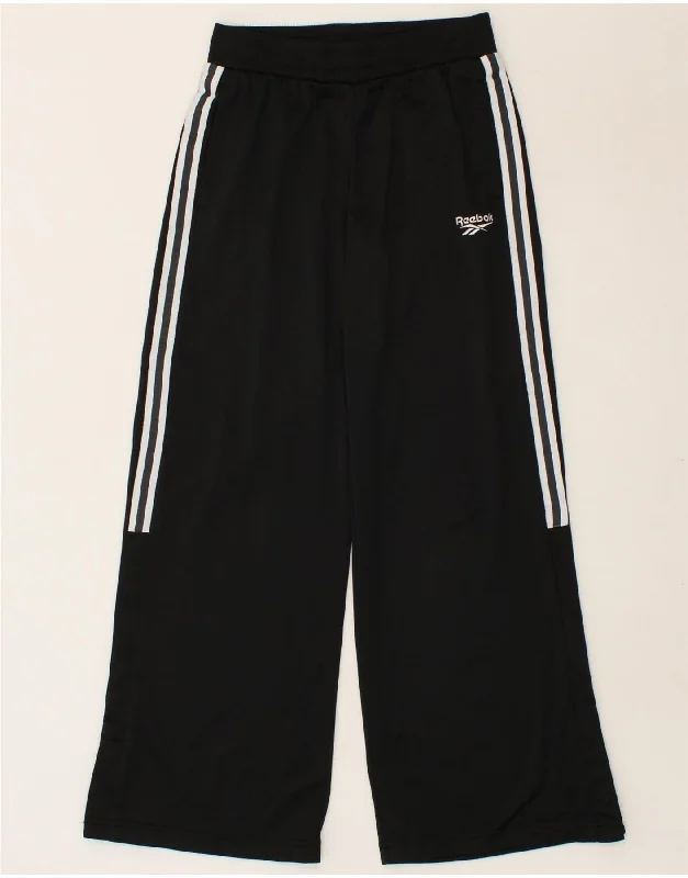 REEBOK Womens Tracksuit Trousers UK 4/6 XS Black Polyester