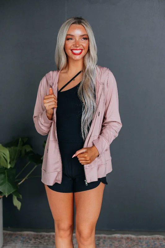 Vissa Zip-Up Jacket - Blush