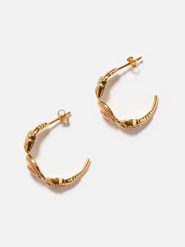 VADI JEWELS | SERPENT EYE HOOP EARRINGS