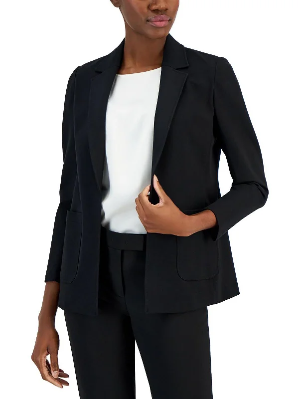 Womens Office Business Open-Front Blazer