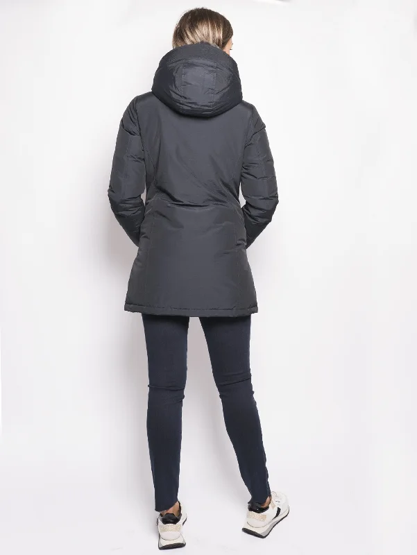 Parka con Pelliccia Rimovibile Blu