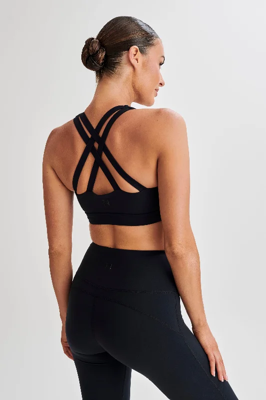 Jackie Twist Crop Top - Black