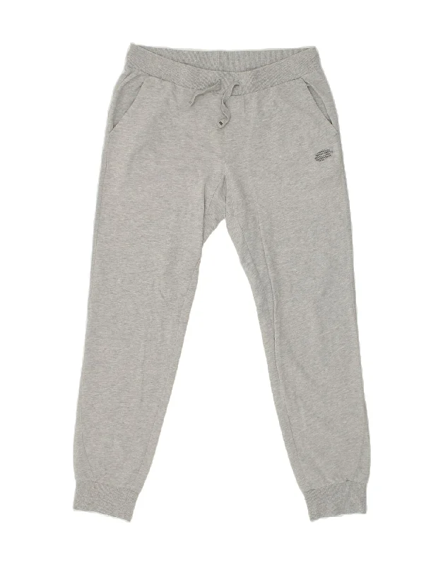 LOTTO Womens Tracksuit Trousers Joggers UK 16 Large Grey Cotton