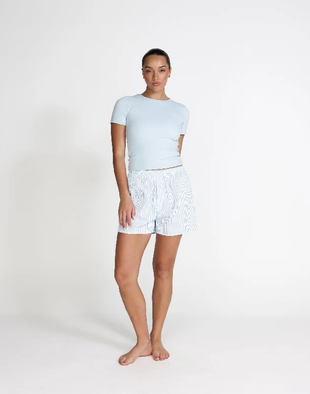 Earle Boxer Shorts (Baby Blue Stripe)