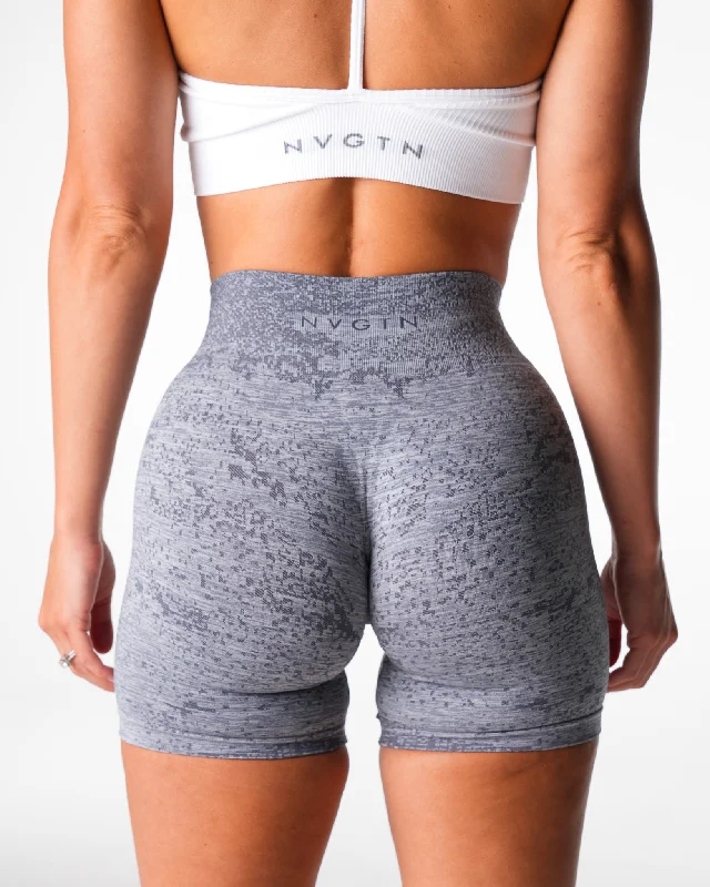 Grey Digital Seamless Shorts