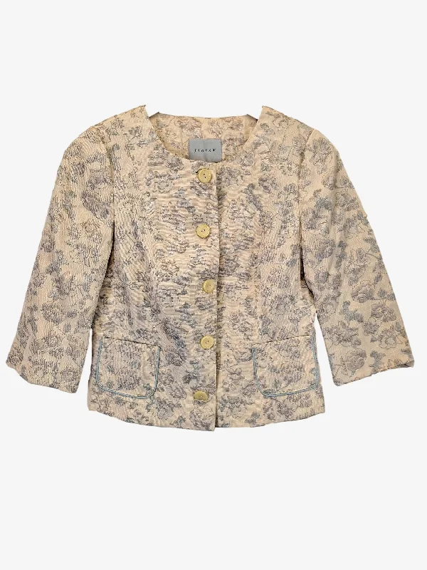 Jigsaw Vintage Floral Button Down Jacket Size 8