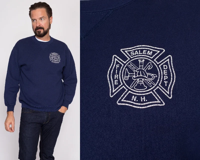 Medium 90s Salem Fire Department Sweatshirt