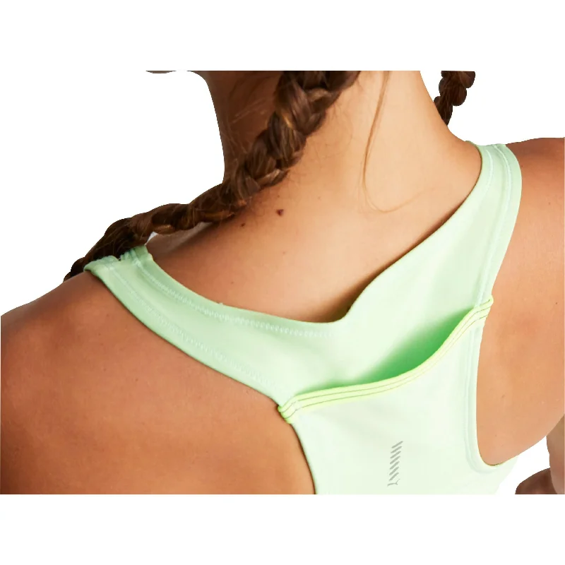 Puma Run Ultraform Womens Running Cropped Vest Tank Top - Green