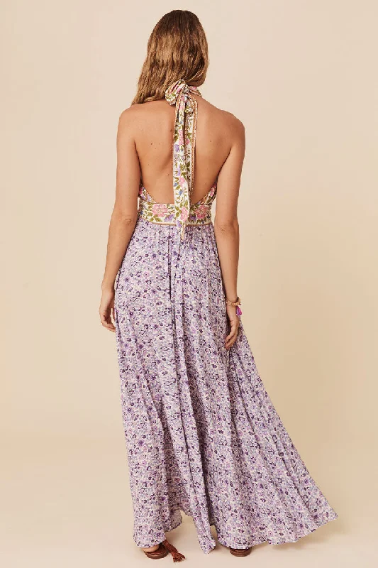 Sienna Halter Maxi Dress