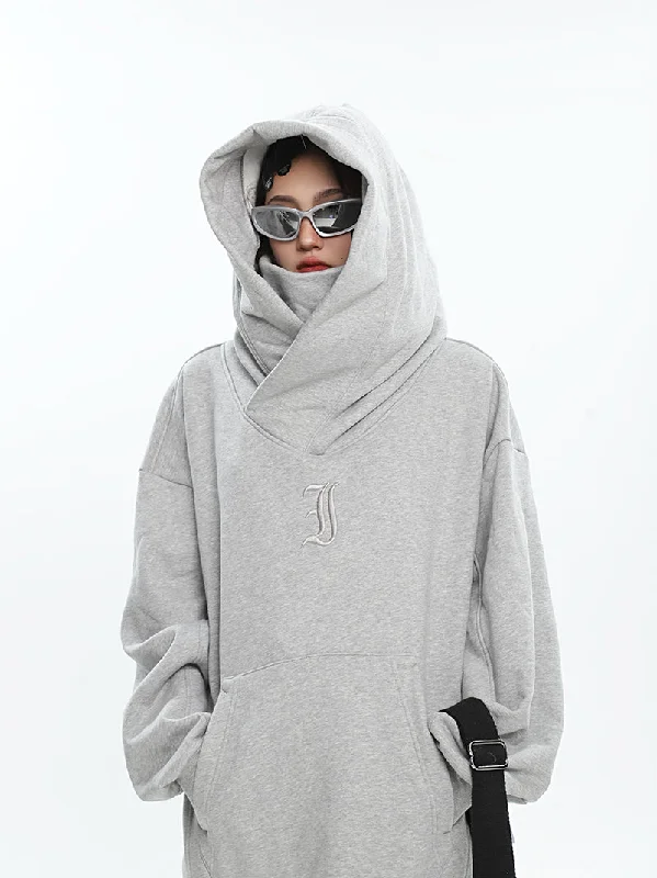 Summer Solid Color Long Sleeve Baggy Turtleneck Hoodie