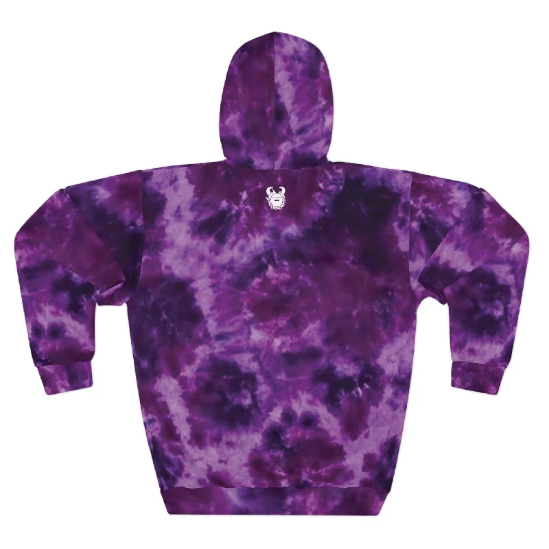 Unisex Pullover Hoodie - Purple Tie-Dye - Wife for Tickets