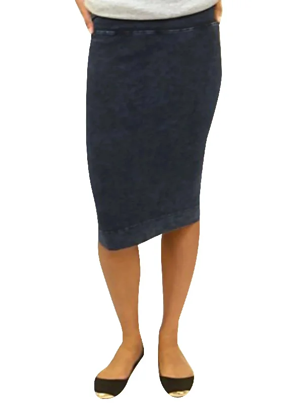 Hard Tail Cotton Pencil Skirt W-321