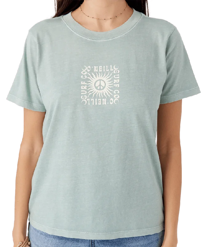 O'Neill Peace Rays Tee-Silver Blue