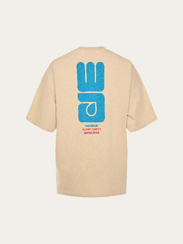 WATERAID big logo oversize t-shirt - Safari