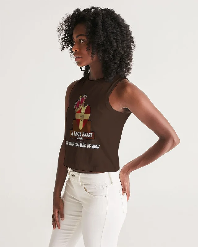 AKH Brown Women's Cropped Tank