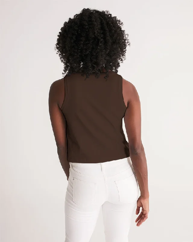 AKH Brown Women's Cropped Tank