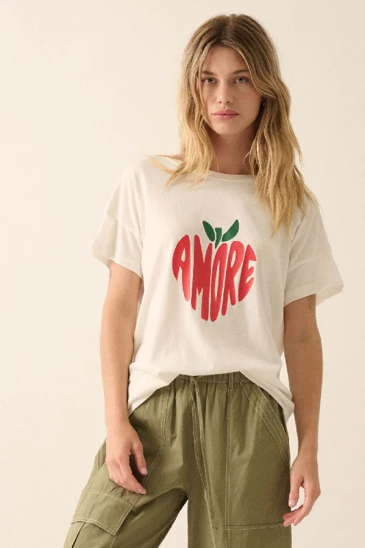 Amore Garment-Wash Fruit Graphic Tee