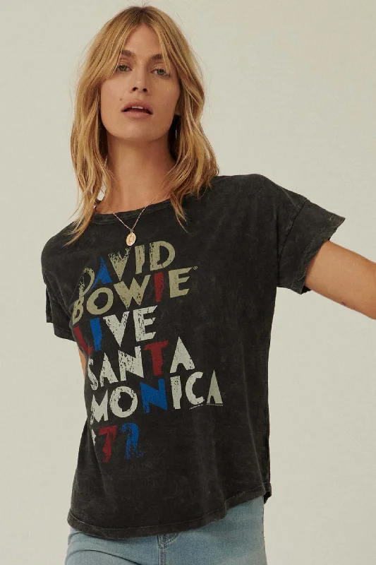 David Bowie Santa Monica Vintage-Wash Graphic Tee