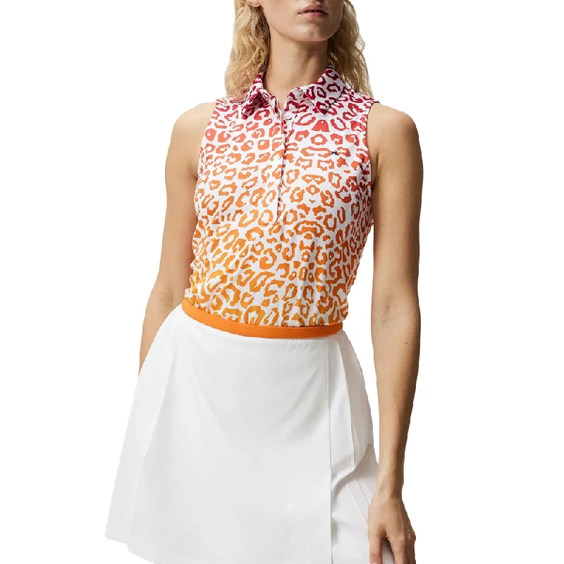 J.Lindeberg Women's Dena Print Sleeveless Top - Leo Reflect Sunset