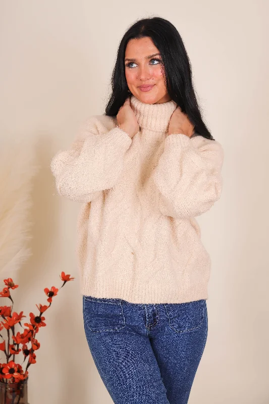 Not One To Ask Sweater-Ivory