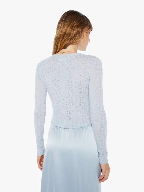 SABLYN Vincent Pointelle Knit Cardigan - Whisper