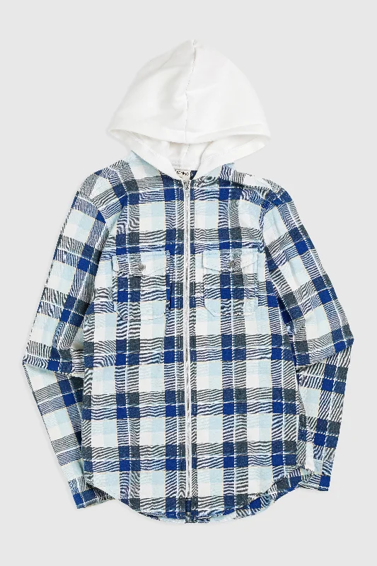 Unisex Rework Hooded Flannel - XS