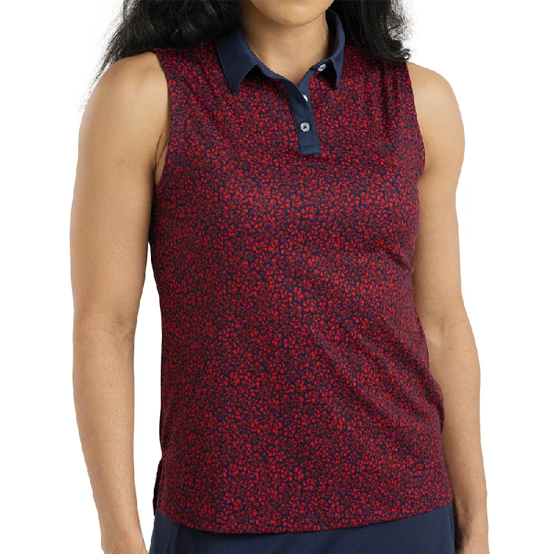 Freedom Floral Sleeveless Polo