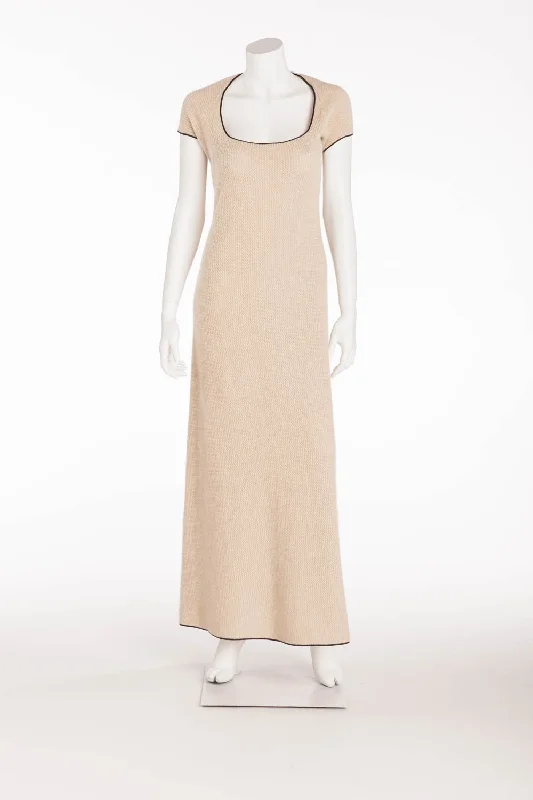 Narciso Rodriguez - Beige Cashmere Long Dress - IT 40