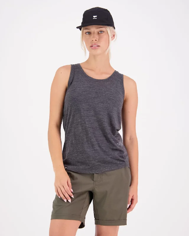 Zephyr Merino Cool Tank - Smoke