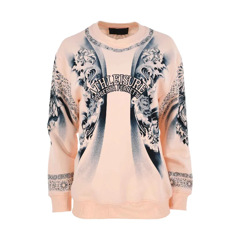 Alberta Ferretti Women's Pink Sweatshirt With Print