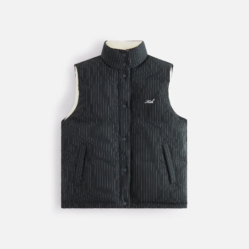 Kith Women Lewis Padded Reversible Pinstripe Vest - Stadium