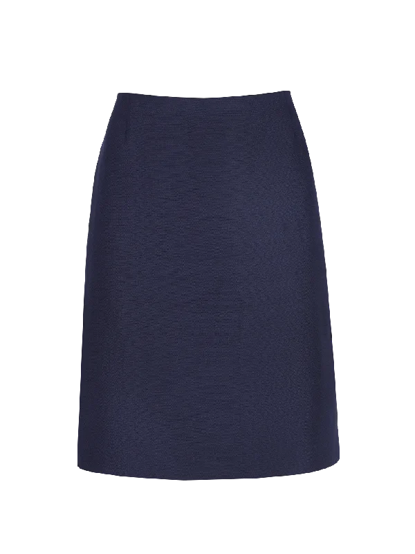 knee-length pencil skirt